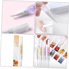 Beavorty Lápiz Suavizante para Cutículas de Uñas, Ablandador de Cutícula Nutritivo, 10 Piezas, Portátil, para Salón de Belleza y Uso en Casa Estilo Aleatorio
