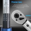 NEBICALS 72-teeth 3/8-inch Drive 100 ftlb Click Torque Wrench 10-100ft.lb/15-135N.m,16.6''