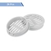 sourcing map Round Soffit Vents 2 inch, 26Pcs Light Grey
