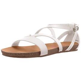 Blowfish Malibu Girls Gorgeous-k Strappy Sandal, Pearl White, 3.5 Big Kid
