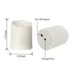 FPOO Rechargeable Flameless Tea Lights Candles with Timer & Remote,