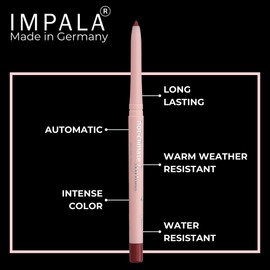 Impala - ORYX Automatic Lip Pencil ORYX Rich Wine Colour No. 211 | Super Heat Resistant | Water Resistant Profiler | Waterproof Lip Pencil | Long Lasting Liner