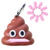 LZSOMPK Cute Poop Shaped Dog Poop Bag Holder with Sturdy
