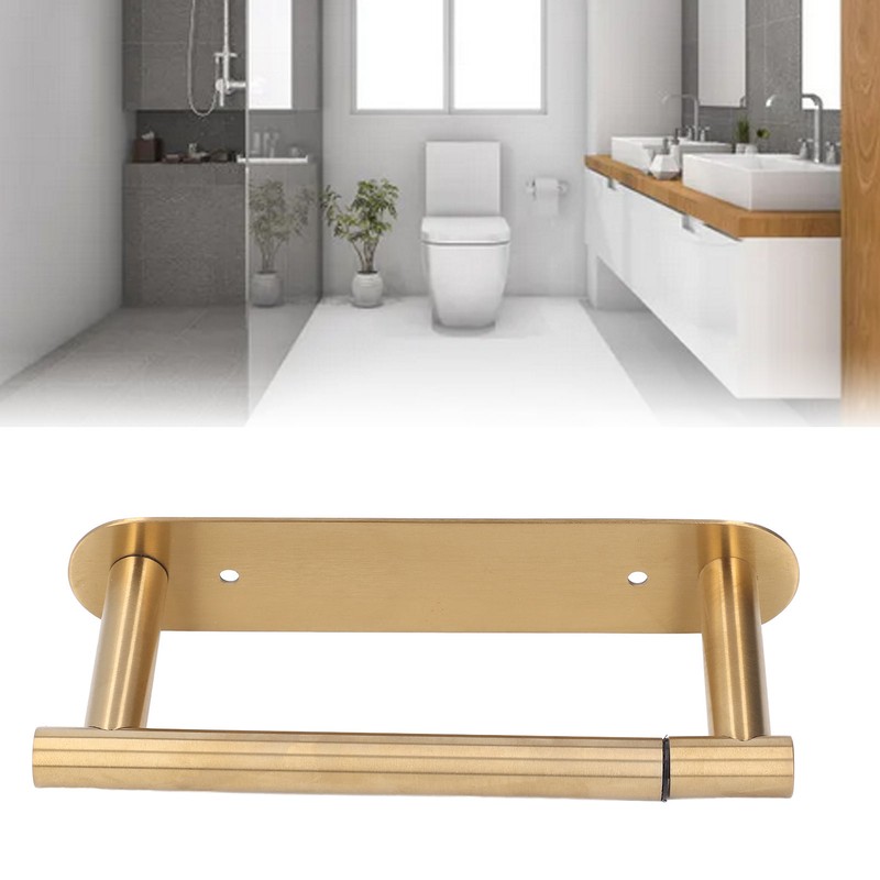 Toilet Paper Holder Multifunctional Rustproof 304 Stainless Steel Wall Mount