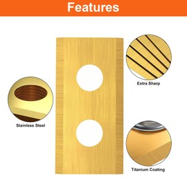 Headley Tools Replacement Robotic Lawn Mower Blade (Pack of 24) for Worx Landroid Robotic Mower (Stainless Steel, Titanium)