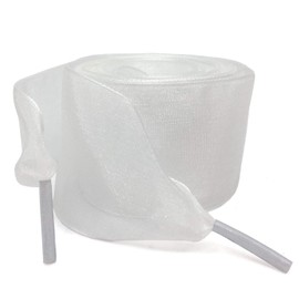 WEGOODZF Flat Snow Yarn Shoelaces: 4CM Wide White Silk Shoe Laces for Sneakers 47 inch-2 Pairs