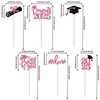 12 PCS 2025 Graduation Centerpiece Sticks Diploma Grad Cap Class