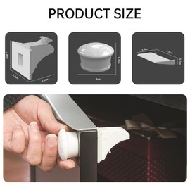 ZEPIQOR Baby Safety Magnetic Cabinet Lock, 4 Locks with 1 Key, Child Safety Cabinet, Invisible Child Lock for Cupboard and Drawers, No Drilling or Screws