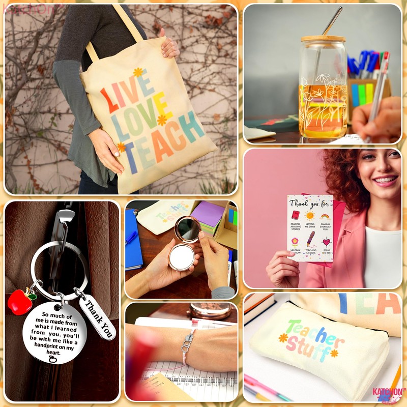 KatchOn Teacher Gift Bag Set with Grow