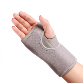 Wrist Brace Wrist Splint Elastic Adjustable Wrist Support for Sports Sprains, Arthritis, Tendonitis, Carpal Tunnel Syndrome, One Size, 1 Piece (Right Hand, Grey)