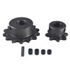 FUWTLP Silver Galvanized Jackshaft Go Kart Minibike Complete Jackshaft Kit
