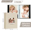 Miaikoe Small Photo Album 6x4 50 Pockets 2 Packs, Slip