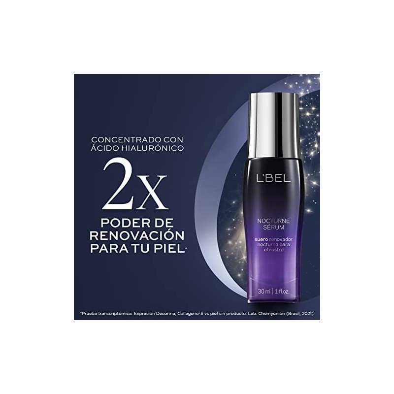 L'BEL - Nocturne Antiedad Concentrado Facial con Ácido Hialurónico 30