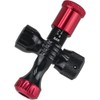 R250 Preset Type CO2 Inflator, Black/Red, Includes Air Pressure Gauge,