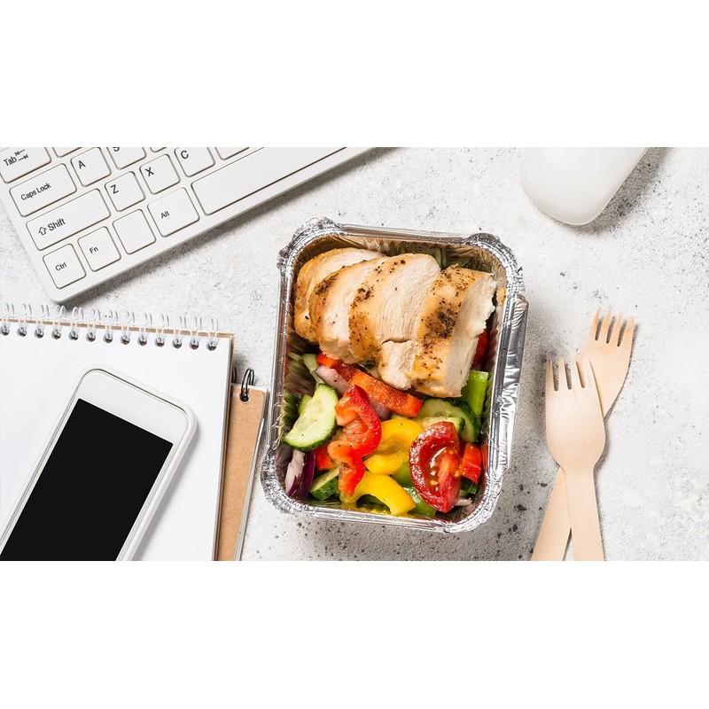 TENLITE 25Pc x 450ML + 25Pc x 3Compartment Foil Containers