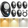 LightingWill Motion Sensor Puck Lights, Dimmable Under Cabinet Light, 3