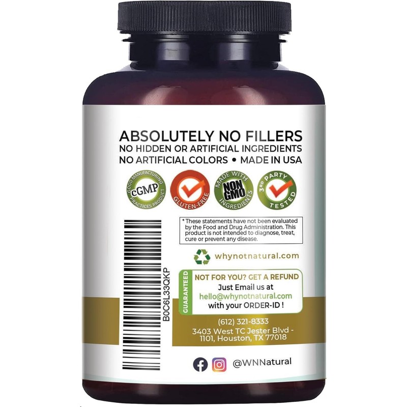 Maca Root Why Not Natural 4-in-1 Organic Supplement – Black