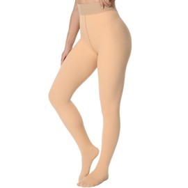 Caldodo Thermal Lined Tights, Women's Winter Thermal Tights, Black Thick Thermal Leggings, Warm Winter Tights, Fleece-Lined Tights