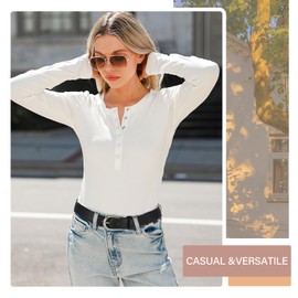 JASGOOD Women's Leather Belt for Jeans Pants Fashion Silver Buckle Ladies Dress Waist Belt Black Fit for Waist Size 31"-37"