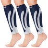 CAMBIVO 3 Pairs Calf Compression Sleeve for Women Men, Leg