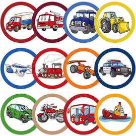 Chinco 120 Pcs Boys Potty Training Targets Boys Potty Targets Aids Flushable Pee Training Chart for Toddlers Use(Cars Styles)