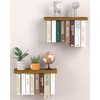 Tohiasen Floating Book Shelves for Wall Mounted Set of 2,