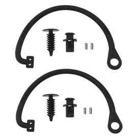 EMSea 2 x Car Fuel Cap Replacement Strap Oil Tank Cover Rope Anti-Loss Fuel Cap Line Compatible with Fiat 500 Punto Panda Stilo Ducato Doblo Black