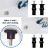 Universal 2PCS Toilet Seat Hinges Screws, Toilet Seat Top Fixing