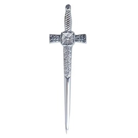 AAY WEAR kilt pins Scottish Chrome with Badge Celtic Design Kilt Pin Accessories for men (Irish Sword Kilt Pin)