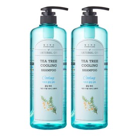 Danggi Head Herbal Tea Tree Cooling Shampoo 1000ml 2 Scalp Moisture Nutrition / 댕기머리 허벌 티트리 쿨링 샴푸 1000ml 2개  두피 수분 영양 공급