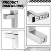 4 Pcs Solid Metal Adjustable Wood/Glass Shelf Bracket Wall Mount,