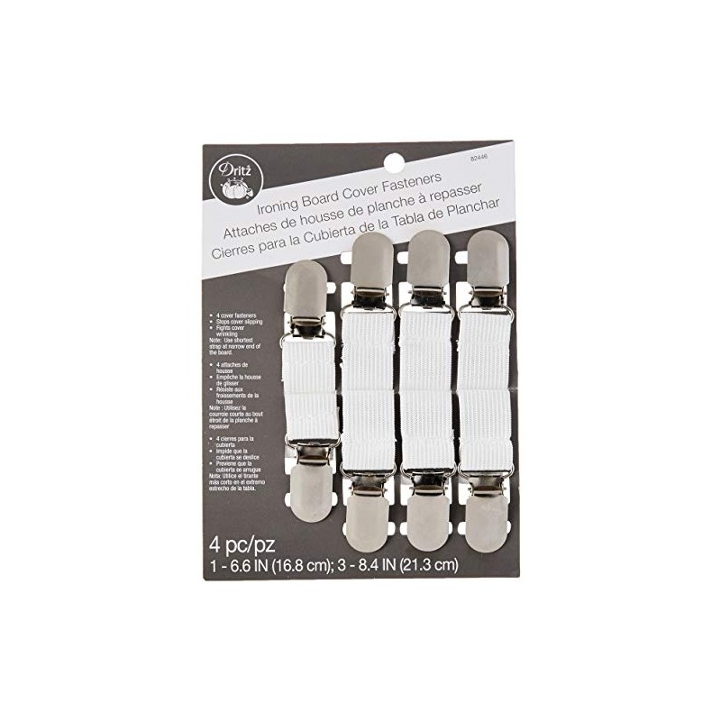 Dritz Clothing Care 82446 Ironing Board Cover Fasteners (4-Count) ,