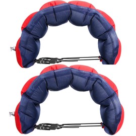 Pack of 2 Inflatable Swimming Belts, Adjustable Swimming Belt, Inflatable Swimming Training Belt, Swimming Belt for Children and Adults, Water Sports, Swimming Training, Auxiliary Swimming, Red