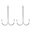 SayHi2U Over-The-Door Double Hanger Hook, Durable Metal Organizer for Hanging