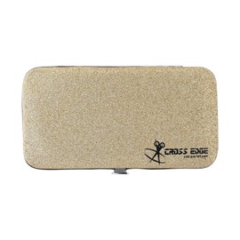 Cross Edge Corporation Empty Glittery Eyelash Extension Tweezers Storage Case Multipurpose Portable lash Tweezers Magnetic Box Hold 6 Tweezers - Keep Your Beloved Lash Tweezers Safe & Secure (Gold)