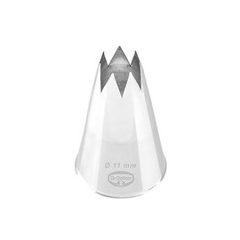 Dr. Oetker 3512 Bag Into Star Nozzle 11 mm, Stainless Steel, Silver, 5 x 3 x 3 cm