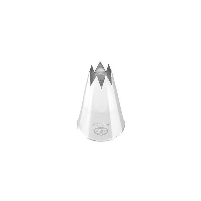 Dr. Oetker 3512 Bag Into Star Nozzle 11 mm, Stainless