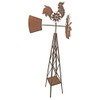 Red Carpet Studios 34265 Metal Rustic Windmill, Medium Rooster