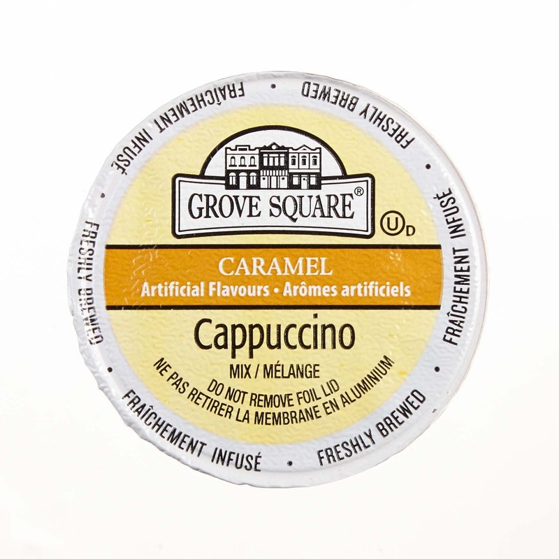 Grove Square Cappuccino, Caramel, 24 Single Serve Cups by Grove