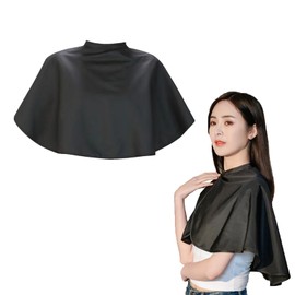 Doyime Hairdressing Cape, Cut Cloth, Shampoo Cape, Hair Apron, Hair Cut, Hair Dye, For Home Use, Barber, Hair Coloring, Beauty Salon, Hair Dye Cape Waterproof, For Children and Adults, Black, Black