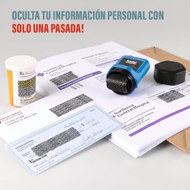 Trodat ID Protector rodillo de tinta – Sello de rodillo de protección contra robo de identidad