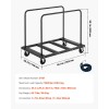 Steel Panel Truck Cart 5 Inch Swivel Casters Lumber Drywall