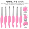 Beavorty 8pcs Mini Folding Nail Files Double-Sided Nail Buffers for