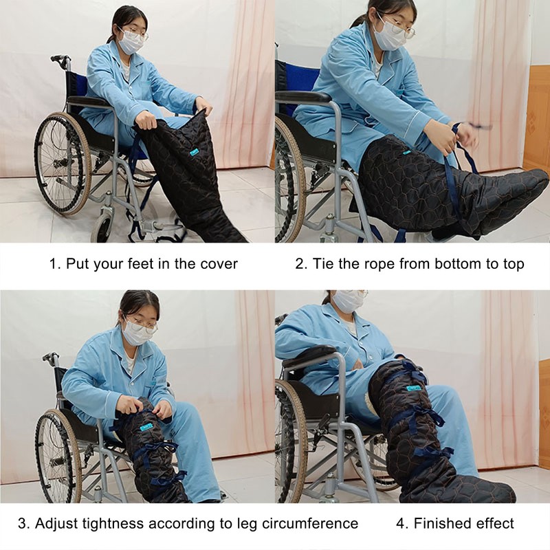 Walking Boot Cover Windproof Elastic Adjustable Fleece Soft Lining Feet