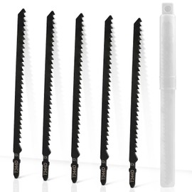 Jigsaw Blades Wooden Jigsaw Blade Set T-Shank Jigsaw Blades High Carbon Steel Jigsaw Accessories Universal Shaft for Wood Plastic and Metal (T744D 180 mm)