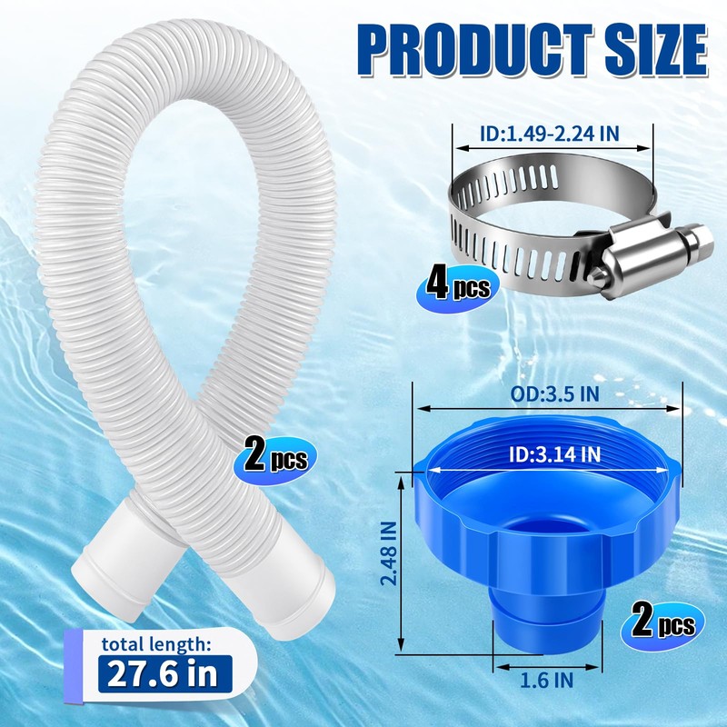 Boltigen 25016 Above Ground Pool Skimmer Hose & Adapter B