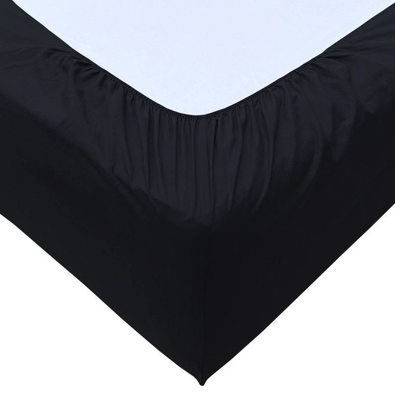 POSH WAVE Easy-care Fitted Sheet 25CM/10 Inches Deep with Elasticated