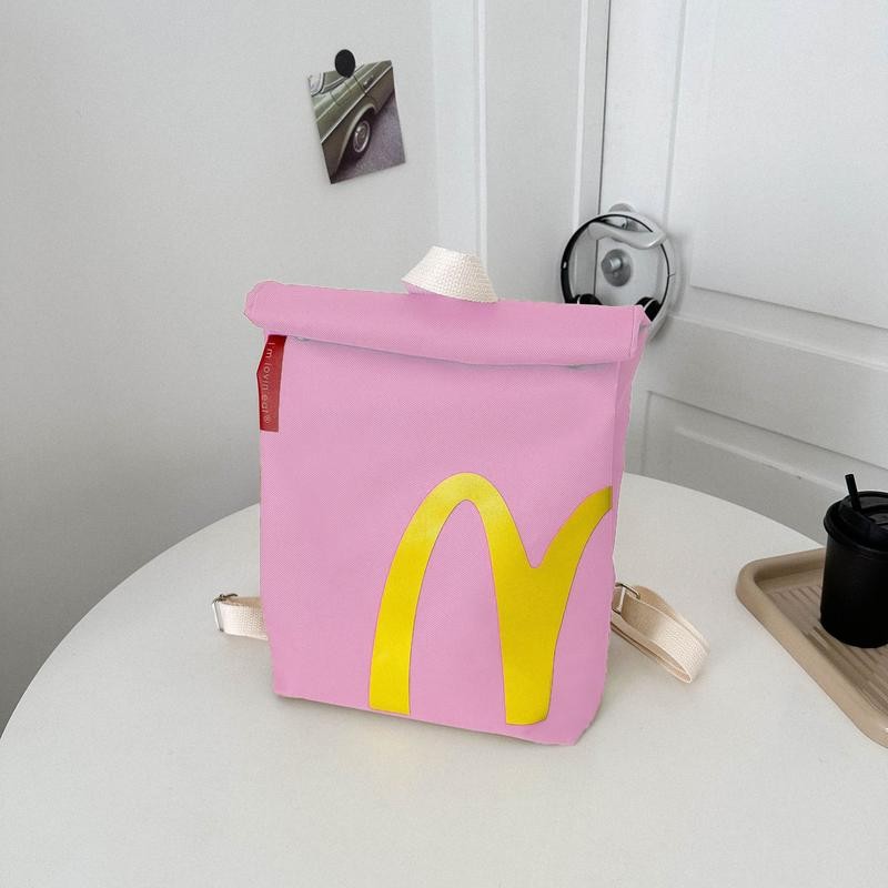McDonald's Backpack Packaging Student Schoolbag Large Capacity School Funny Cute