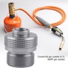 Camping Gas Canister Adapter Convertor Valve Flat Canister to 1L