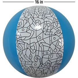 jewFadz.com Aleph Beis Craft - Color Your Own Ahavas Yisrael, Alef Bet Beach Ball - Hebrew Alphabet Craft for Preschool Kids - for Lag Baomer Holiday Activity Kit (12)
